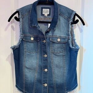 Wax Jean Light Blue Denim Vest
